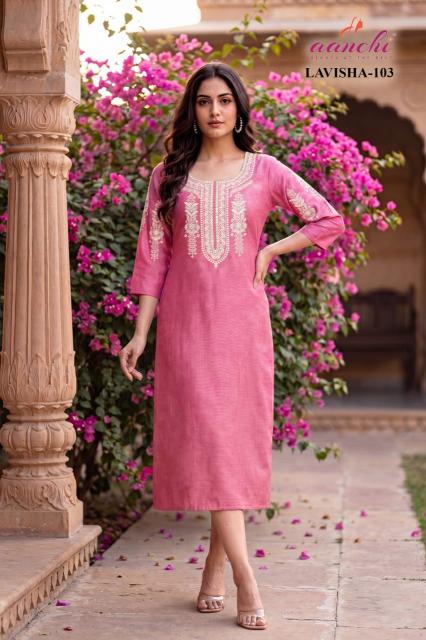 Aanchi lavisha wholesale jaipur kurti
